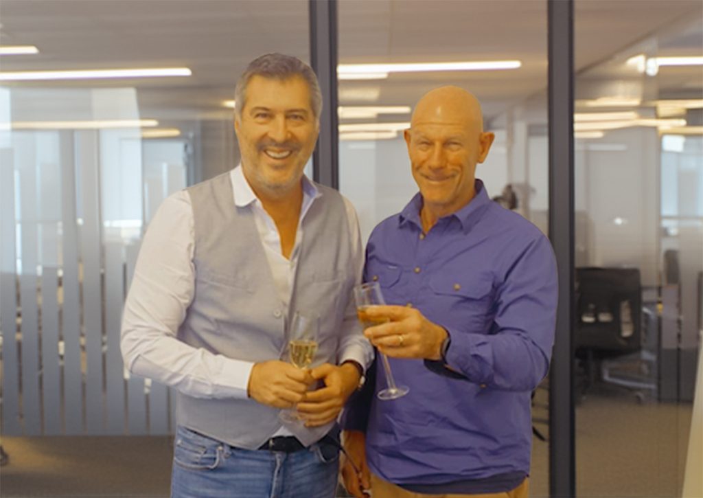 Clive McCorkell, Conserv Brands CEO and Peter Smith, former owner of IMC